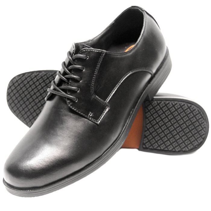 Mens black wide dress shoes