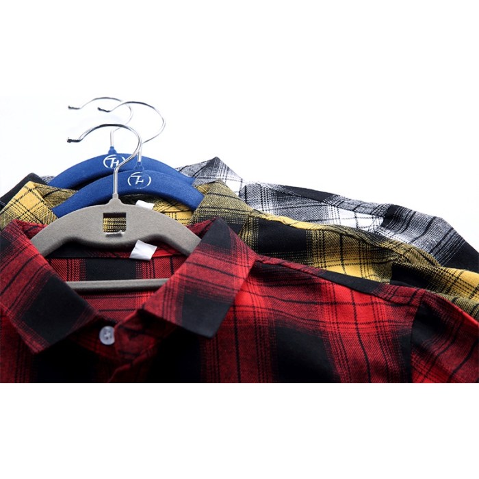 Men's plaid dress shirt