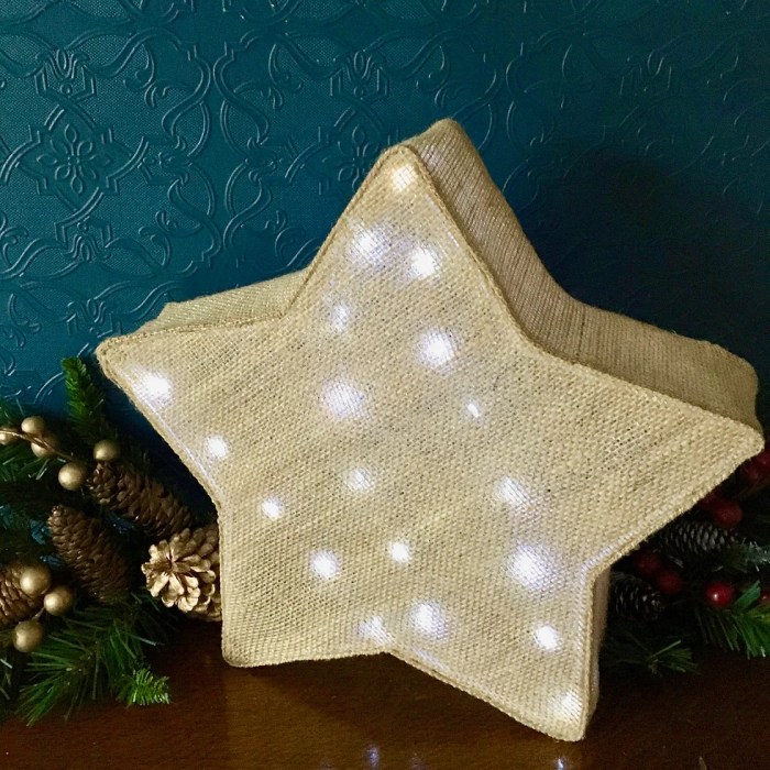 How to make a lighted star decoration