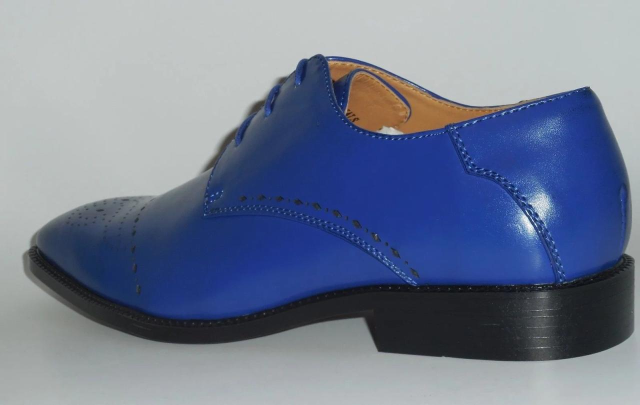 Shoes blue men dress royal mens formal fashion satin shoe casual oxford choose board patent viotti striped