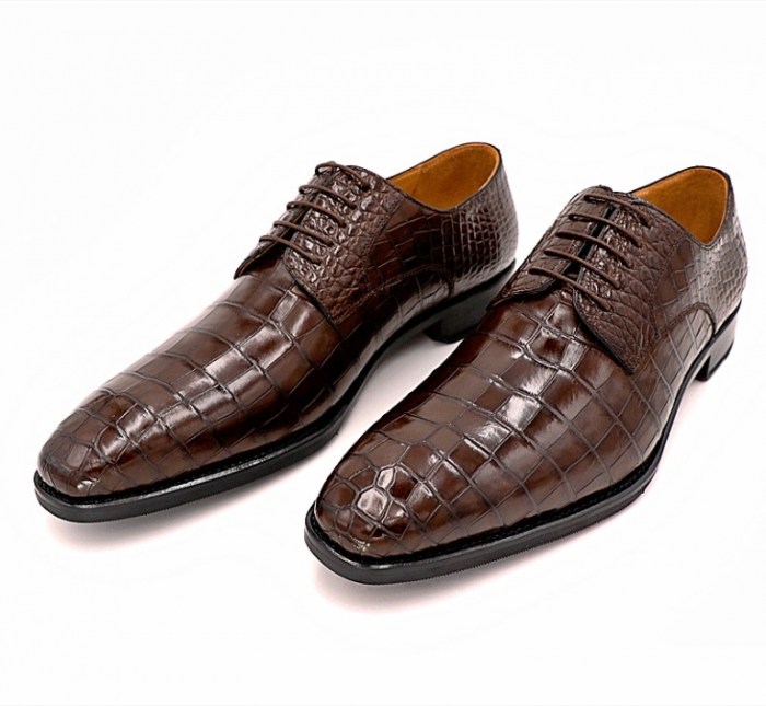 Mens dress shoes crocodile