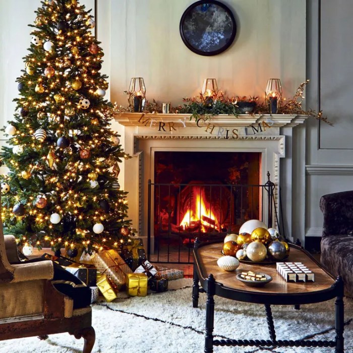 How to decorate christmas living room