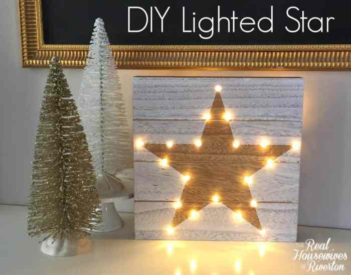 How to make a lighted star decoration