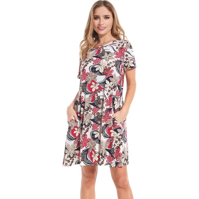 T shirt dress women's plus size