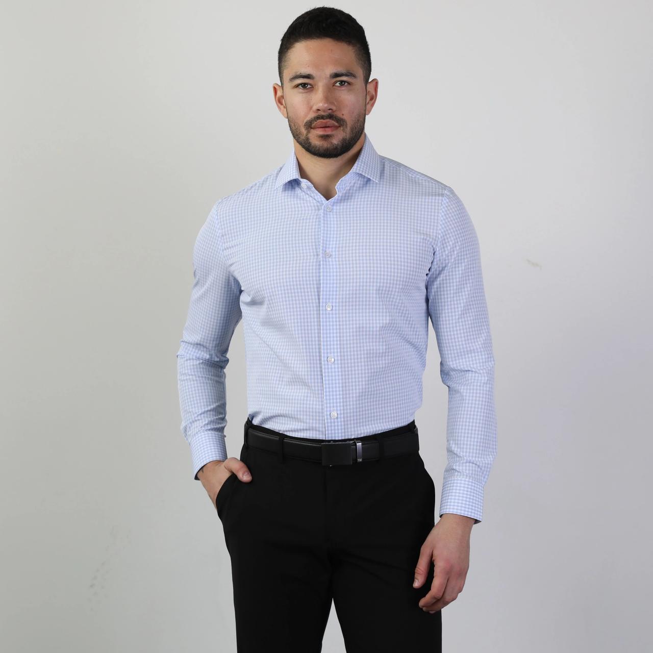 Light blue dress shirt men's