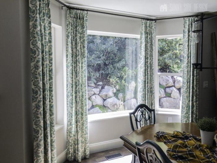 How to decorate 3 windows with curtains