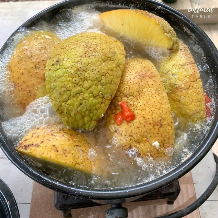 How to cook breadfruit trini style