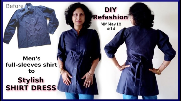 Diy men's dress shirt refashion