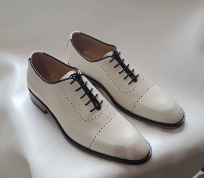 White leather dress shoes mens