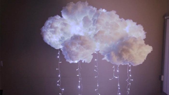 How to make cotton clouds decoration