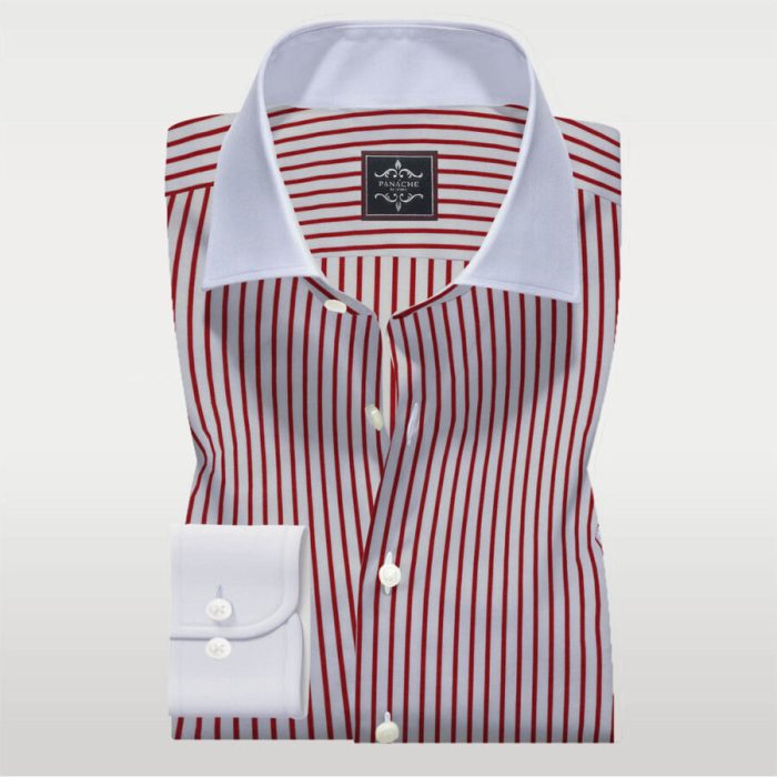 Men's vertical striped dress shirts