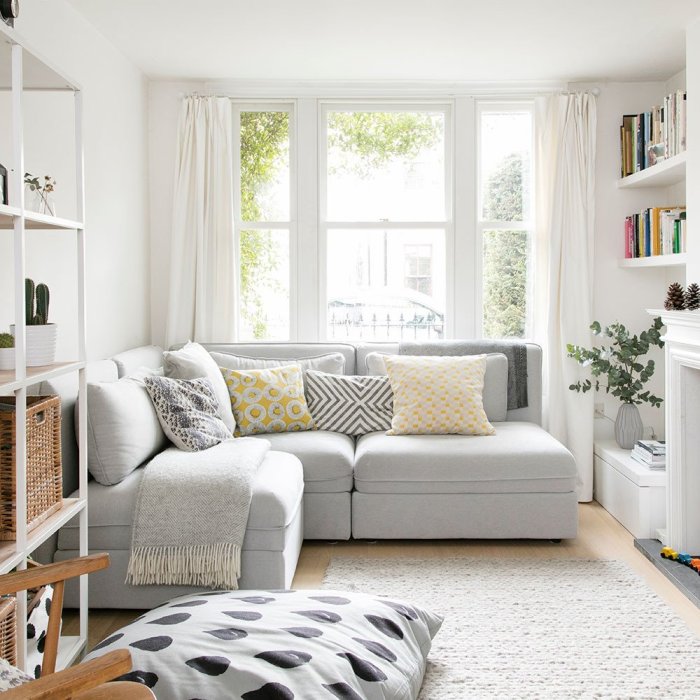 How to decorate a small rectangle living room