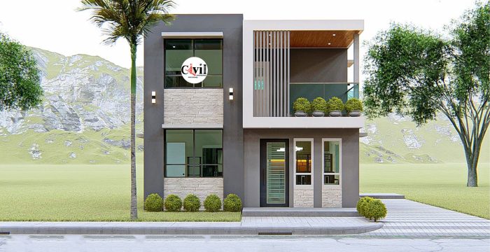 Desain rumah minimalis 2 lantai dan garasi