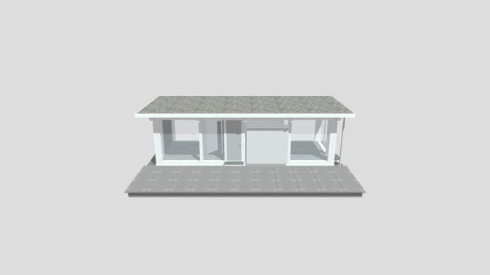 Desain rumah miniatur 3d