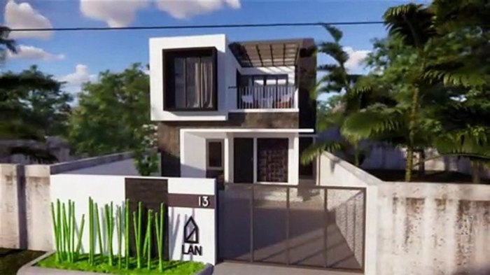 Desain rumah lebar 14 panjang 7