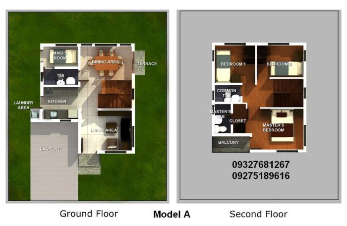 Desain rumah kos luas tanah150m