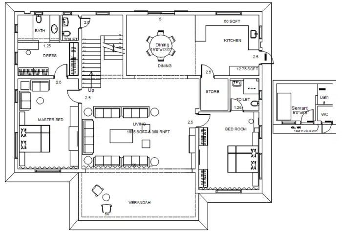 Desain rumah lantai termewah autocad