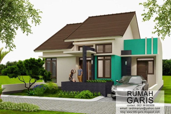 Desain rumah kos luas tanah150m