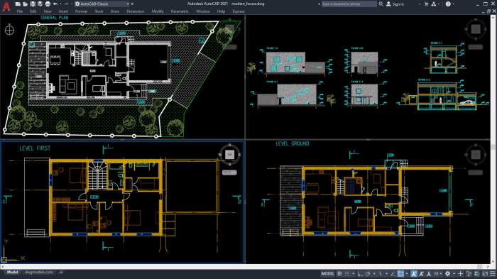 Desain rumah lantai termewah autocad