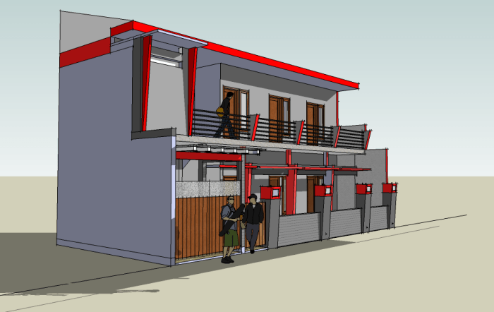 Desain rumah kost terbaru