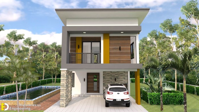 Desain rumah minimalis 2 lantai dan garasi