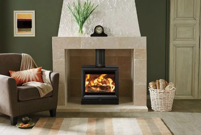 Stove fireplace burning hearth surround burner